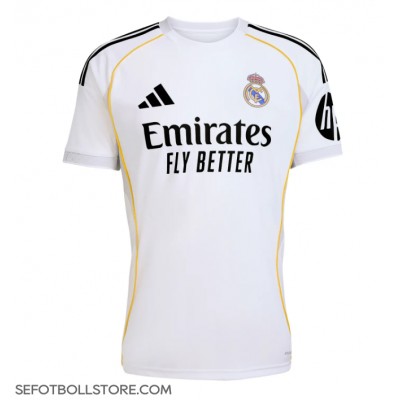 Real Madrid Kylian Mbappe #9 Replika Hemmatröja 2025-26 Kortärmad Real Madrid Kylian Mbappe #9 Replika Hemmatröja 2025-26 Kortärmad